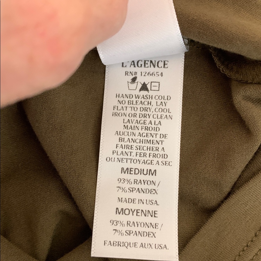 NWT L'AGENCE Ceci Sleeveless Turtleneck Top in Pine Size M - Picture 11 of 11